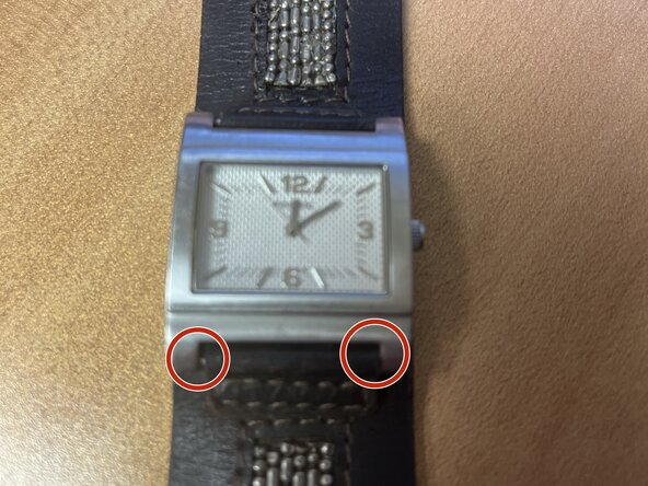 Fossil JR-8997 Battery Replacement, Take out springbars: step 1, image 2 of 2