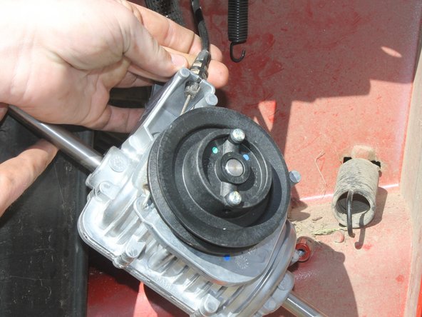 TORO 30" Personal Pace TimeMaster Mower Transmission Assembly Replacement, Installing the new transmission: crwdns2935265:018crwdnd2935265:02crwdnd2935265:02crwdne2935265:0