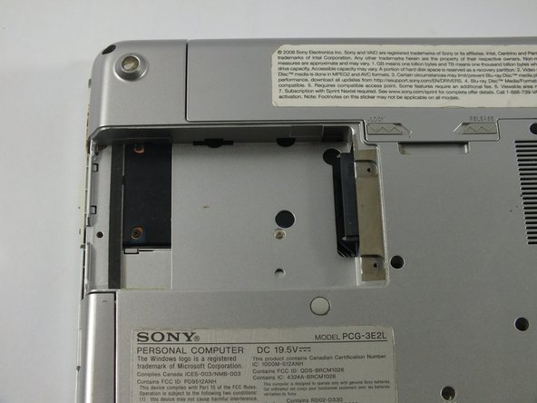 Sony VAIO PCG-3E2L Hard Drive Replacement: crwdns2935265:04crwdnd2935265:02crwdnd2935265:02crwdne2935265:0