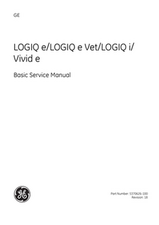 LOGIQ e/LOGIQ e Vet/LOGIQ i/ Vivid e Basic Service Manual