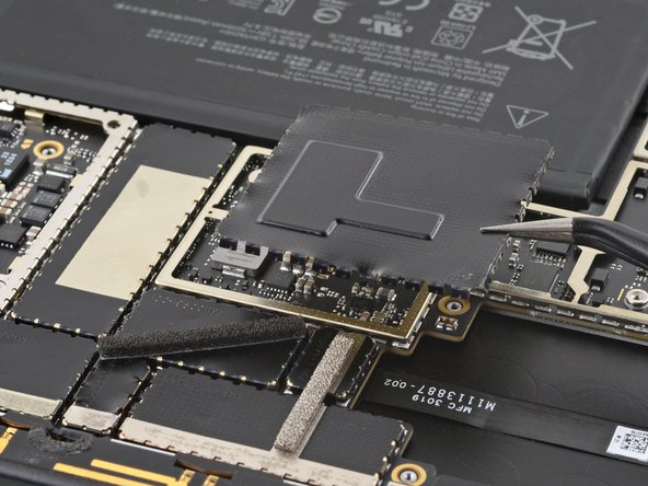Microsoft Surface Pro X Volume Button Cable Replacement, Remove the two shields: passo 98, immagine 3 di 3