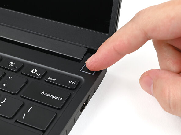Framework Laptop 13 Pro Pre-Built Edition Quick Start Guide, Turn on the laptop: step 7, image 1 of 1