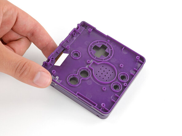 How to Reshell Your Game Boy Advance SP, Flip your Game Boy over: crwdns2935265:049crwdnd2935265:01crwdnd2935265:01crwdne2935265:0