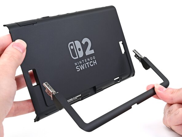 Nintendo Switch 2 Kickstand Replacement, Install the kickstand: crwdns2935265:025crwdnd2935265:01crwdnd2935265:03crwdne2935265:0