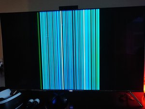 lines on tv screen samsung