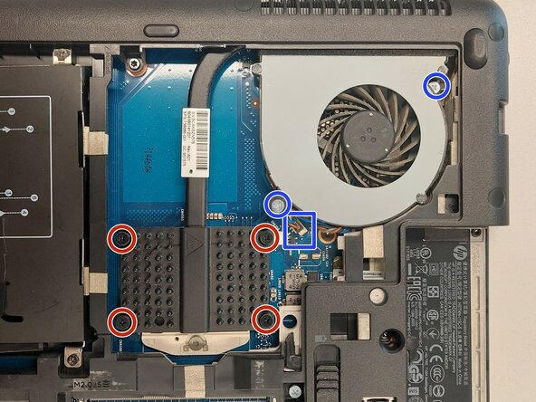 HP ProBook 650 G1 Thermal Paste Replacement, Opening the back panel: step 1, image 3 of 3
