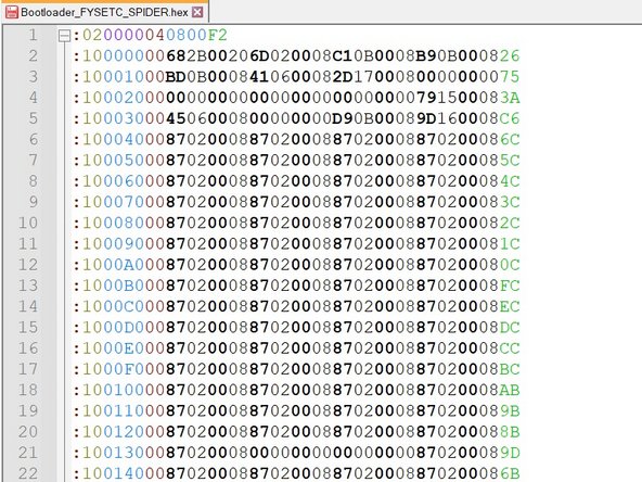 Replacing Duet 2 WiFi with Fysetc Spider v2.2, Downloading the Bootloader: crwdns2935265:04crwdnd2935265:03crwdnd2935265:03crwdne2935265:0