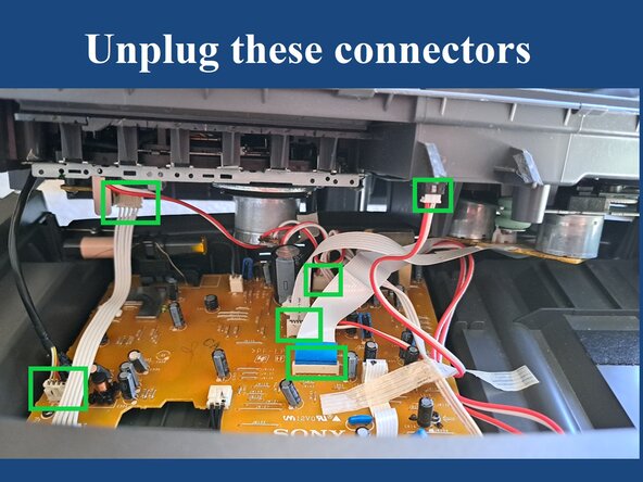 Sony CFD-S07CP: CD and Tape mechanisms, Removing the top shell: crwdns2935265:03crwdnd2935265:03crwdnd2935265:03crwdne2935265:0