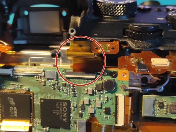 Sony A7 II Top Flex Cable replacement: crwdns2935265:048crwdnd2935265:03crwdnd2935265:03crwdne2935265:0