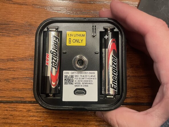 Blink Camera Outdoor 3 Batteries Replacement: crwdns2935265:03crwdnd2935265:02crwdnd2935265:02crwdne2935265:0