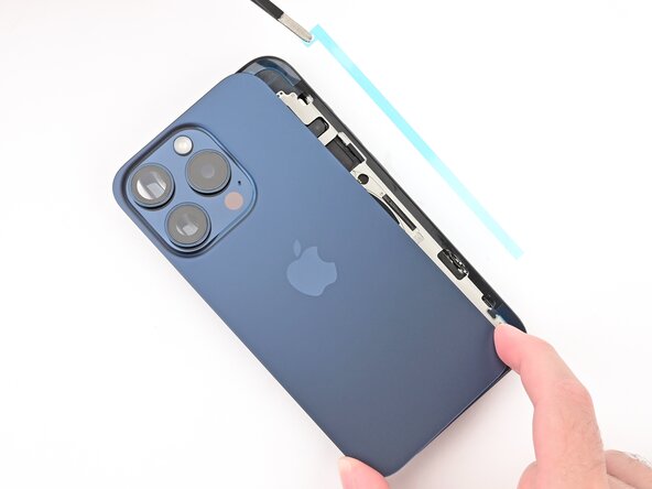 iPhone 15 Pro Max Back Glass Replacement, Remove the final adhesive liners: crwdns2935265:035crwdnd2935265:03crwdnd2935265:03crwdne2935265:0