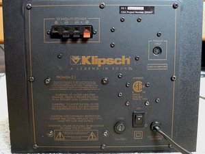 Klipsch promedia best sale 2.1 no sound