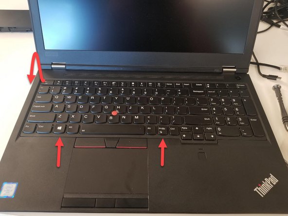 Lenovo ThinkPad P52 Keyboard Replacement, Insert new Keyboard: step 5, image 3 of 3