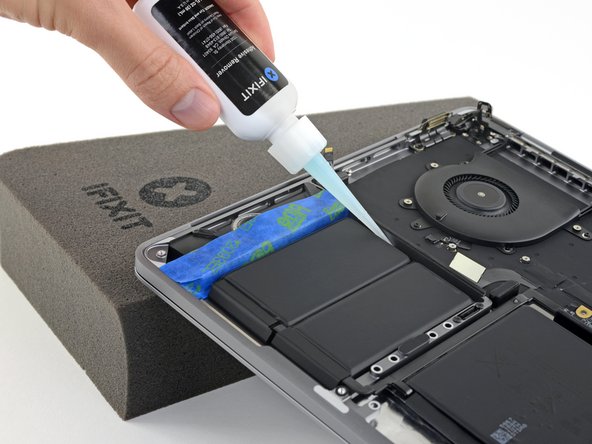 MacBook Pro 13" Touch Bar Late 2016 Battery Replacement, Apply adhesive remover: step 79, image 3 of 3
