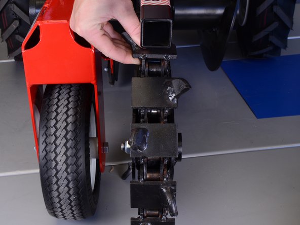 Barreto Trencher E718MTH4S 2016 Chain Roller Spacer Replacement, Move the chain out of the way: step 8, image 2 of 3