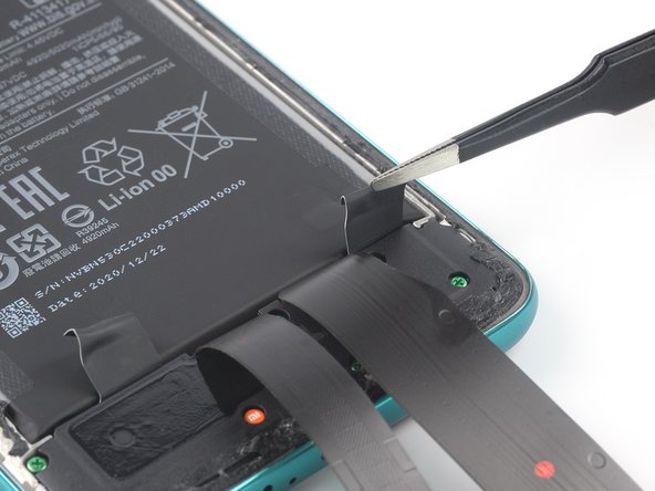 Redmi Note 9 Pro Battery Replacement, Remove the stretch-release adhesive: crwdns2935265:016crwdnd2935265:03crwdnd2935265:03crwdne2935265:0