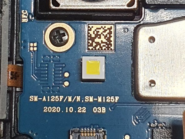 Samsung Galaxy A12 Front Screen Replacement, Remove Motherboard: step 5, image 1 of 2