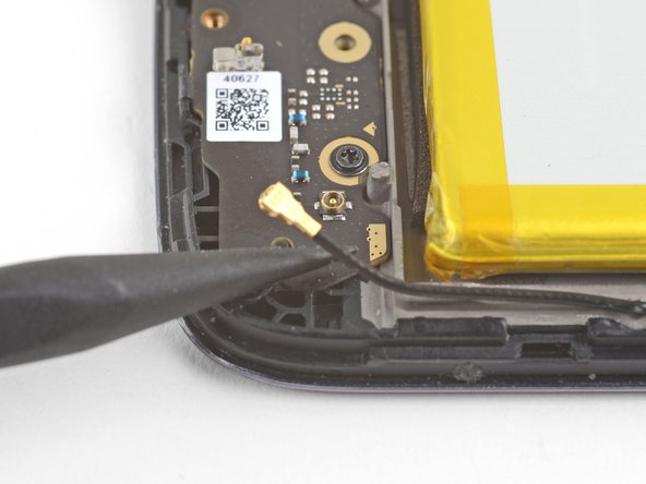 Motorola Moto E4 Plus LCD and Digitizer Replacement, Disconnect the antenna: step 12, image 2 of 2
