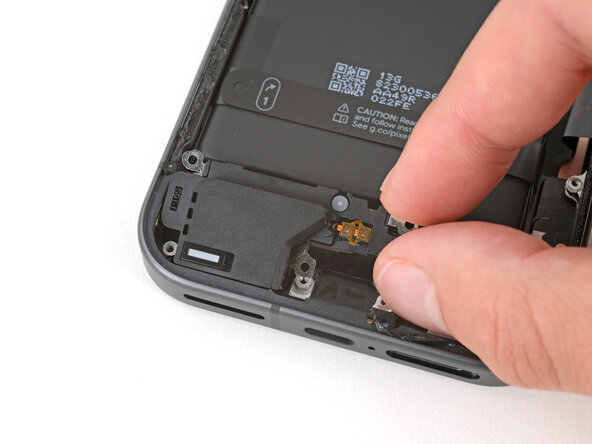 Google Pixel 9a Loudspeaker Replacement, Install the loudspeaker: step 30, image 2 of 3