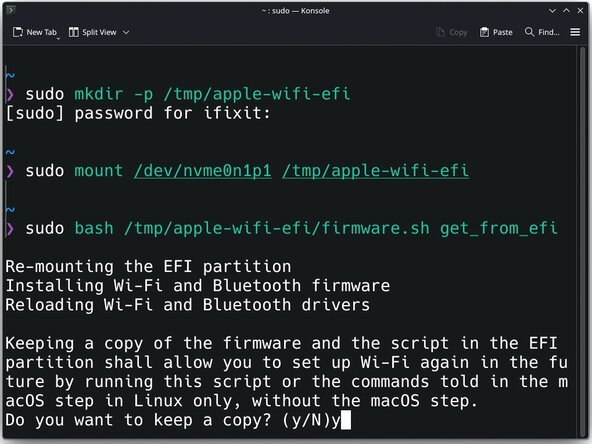 How to Install Linux on a T2 Mac, Install Wi-Fi drivers: step 15, image 1 of 2