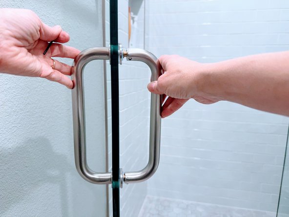 C-shaped Shower Door Handle Replacement: step 9, image 2 of 2