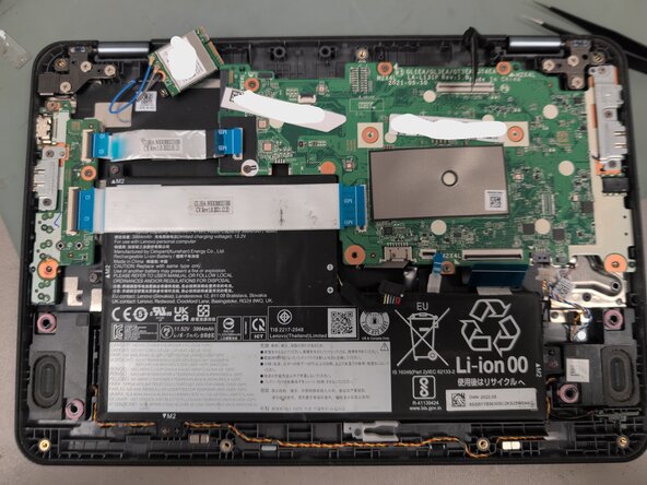 Lenovo 300e Chromebook Gen 3 Keyboard Replacement, Disconnect all connectors inside: crwdns2935265:03crwdnd2935265:01crwdnd2935265:01crwdne2935265:0