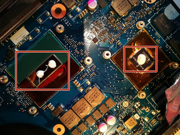 Asus N551JQ thermal paste replacement, Apply new thermal paste: crwdns2935265:020crwdnd2935265:02crwdnd2935265:03crwdne2935265:0