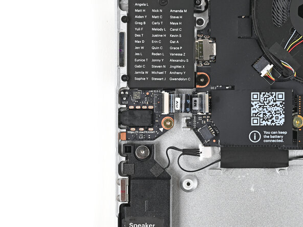 Framework Laptop 13 Pro Bottom Cover Upgrade Kit, Install the Audio Board screw: step 39, image 2 of 2