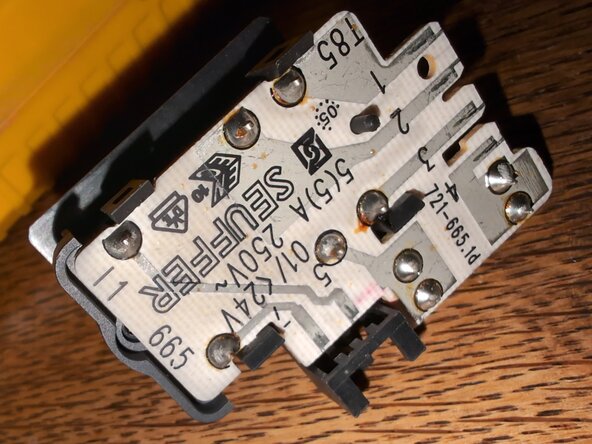 Miele W3 Washing Machine PCB Replacement, Checking the main switch (optional): step 3, image 1 of 1
