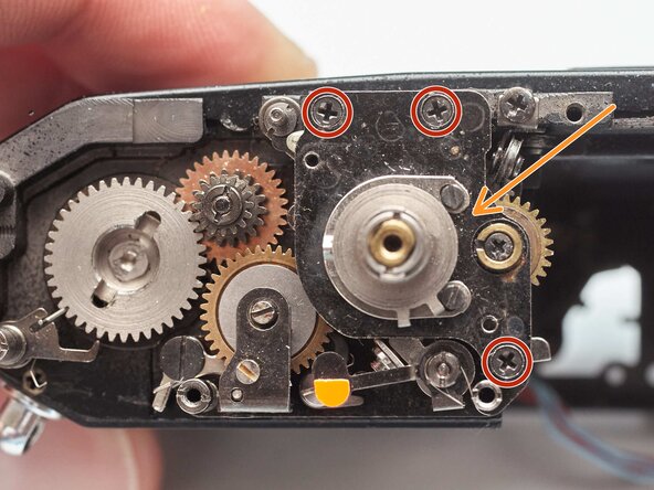 Pentax MX Shutter Assembly Removal, Remove shutter dial assembly: step 22, image 1 of 3