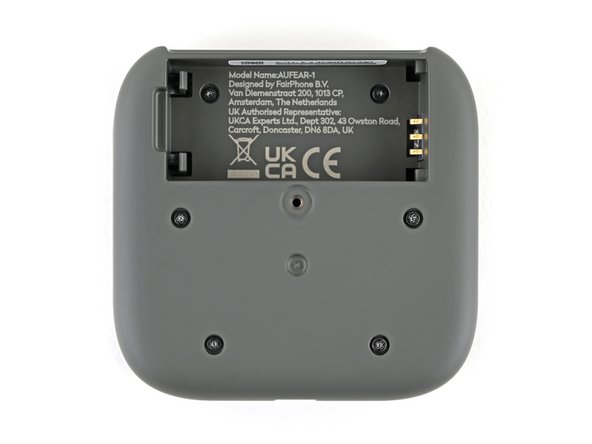 Fairphone Fairbuds Mainboard Replacement, Remove the charging core screws: crwdns2935265:06crwdnd2935265:02crwdnd2935265:02crwdne2935265:0