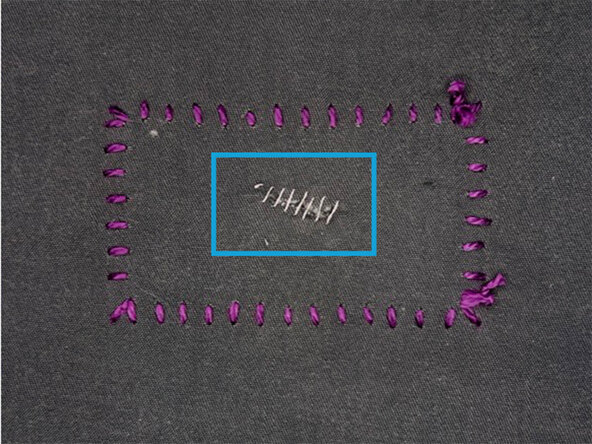 Blanket Stitch on a Patch, Assess the damage: crwdns2935265:02crwdnd2935265:03crwdnd2935265:03crwdne2935265:0