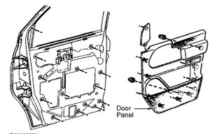 1998 chevy silverado door panel