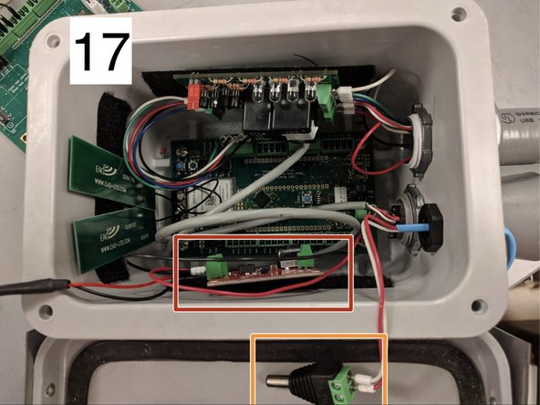 Autosampler Node Wiring  (For Old Version), Reconnect the batteries: шаг 8, изображение 3 из 3