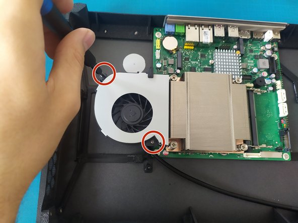 6- Montage PC Infinity, Installation du ventilateur turbine: étape 15, image 2 de 3