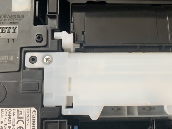 How to Fix Paper Jam in Canon Pixma TR 4520, put the screws back in place one at a time and turn them in clockwise direction to "tighten" them up: stap 13, afbeelding 3 van 3