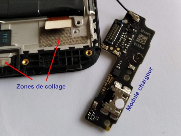 Xiaomi Redmi Go Screen and Battery Replacement, Remove the Charger Module: crwdns2935265:05crwdnd2935265:02crwdnd2935265:02crwdne2935265:0