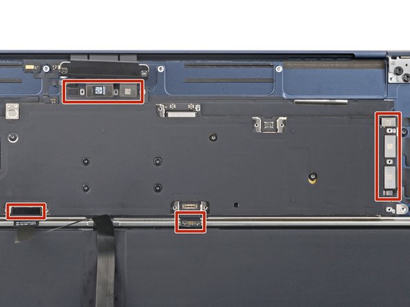 MacBook Air 15" 2023 Battery Replacement, Remove the logic board: crwdns2935265:037crwdnd2935265:03crwdnd2935265:03crwdne2935265:0