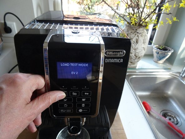 ECAM 350.55 Testmodus: crwdns2935265:04crwdnd2935265:02crwdnd2935265:03crwdne2935265:0