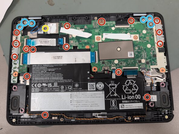 Lenovo 300e Chromebook Gen 3 Keyboard Replacement, Organize your screws and unscrew everything.: crwdns2935265:04crwdnd2935265:02crwdnd2935265:02crwdne2935265:0
