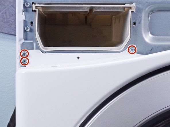 LG Front Load Washing Machine Temperature Sensor Replacement, Unfasten the front panel: crwdns2935265:024crwdnd2935265:03crwdnd2935265:03crwdne2935265:0