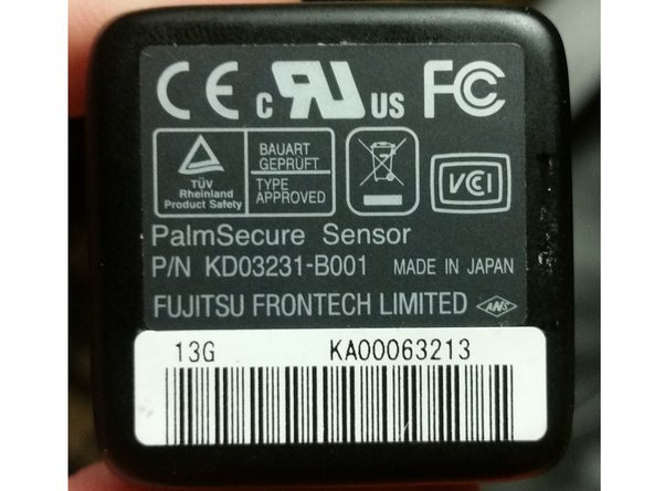 Fujitsu PalmSecure Sensor Teardown, Step 1: crwdns2935265:01crwdnd2935265:02crwdnd2935265:02crwdne2935265:0