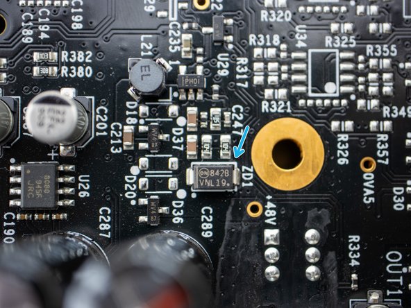 Solid State Logic SSL 2 Teardown, Investigate the +48V phantom power supply: crwdns2935265:015crwdnd2935265:02crwdnd2935265:03crwdne2935265:0