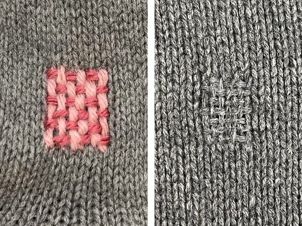 Woven Darn a Hole in a Knit, Intro to woven darning: crwdns2935265:01crwdnd2935265:03crwdnd2935265:03crwdne2935265:0
