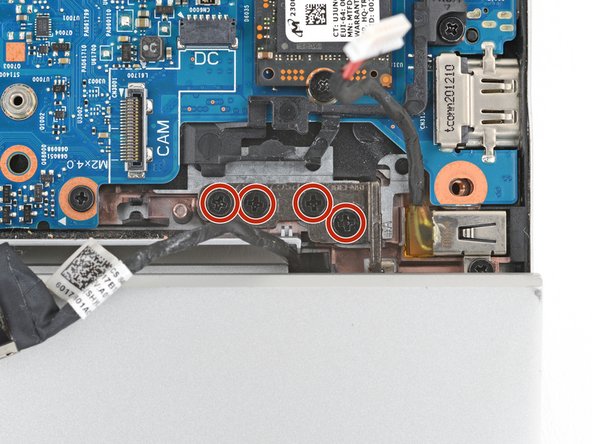 HP EliteBook 845 G7 Display Panel Replacement, Remove the hinge screws: crwdns2935265:018crwdnd2935265:02crwdnd2935265:02crwdne2935265:0