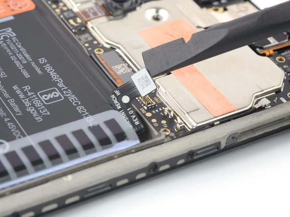 Xiaomi Redmi Note 9T Screen Replacement, Disconnect the battery cable: crwdns2935265:016crwdnd2935265:02crwdnd2935265:02crwdne2935265:0