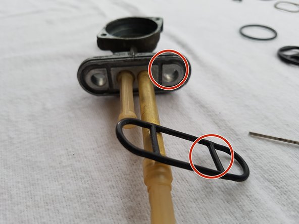 Replace the Fuel Tap Diaphragm and Gaskets on a Suzuki DR650 SE: step 3, image 3 of 3