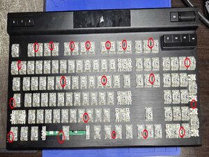 keyboard disassembly to get to the volume wheel