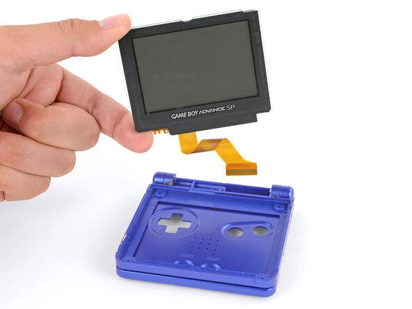 How to Reshell Your Game Boy Advance SP, Remove the screen: crwdns2935265:026crwdnd2935265:02crwdnd2935265:03crwdne2935265:0