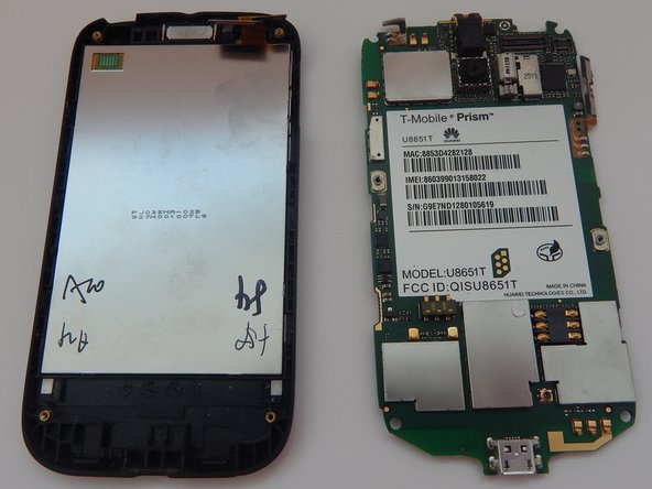 T-Mobile Huawei Prism U8651T LCD Replacement, Remove Motherboard: crwdns2935265:010crwdnd2935265:03crwdnd2935265:03crwdne2935265:0